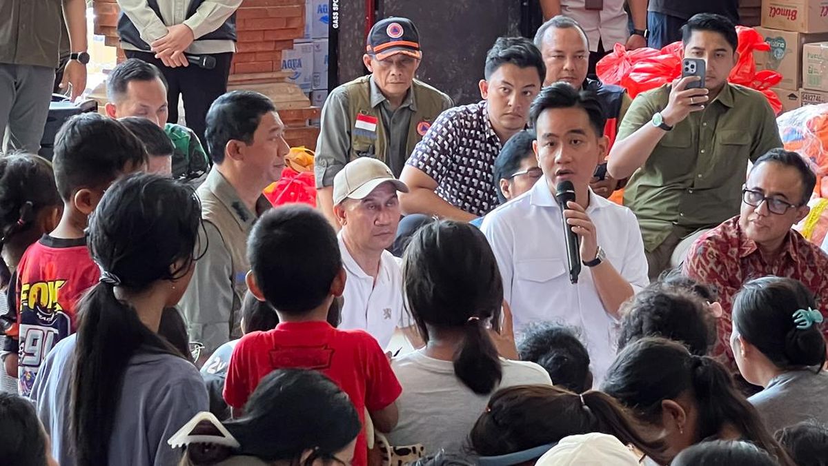 Gibran ke Korban Banjir di Bali: Bapak Ibu Tenang Semua