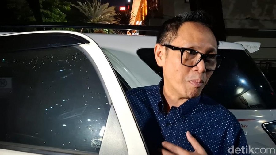Eko Patrio di Polda Metro Jaya, Jumat (12/9/2025) tengah malam.
