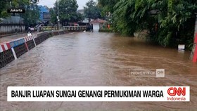 VIDEO: Banjir Luapan Sungai Genangi Permukiman Warga