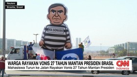 VIDEO: Warga Rayakan Vonis 27 Tahun Mantan Presiden Brasil