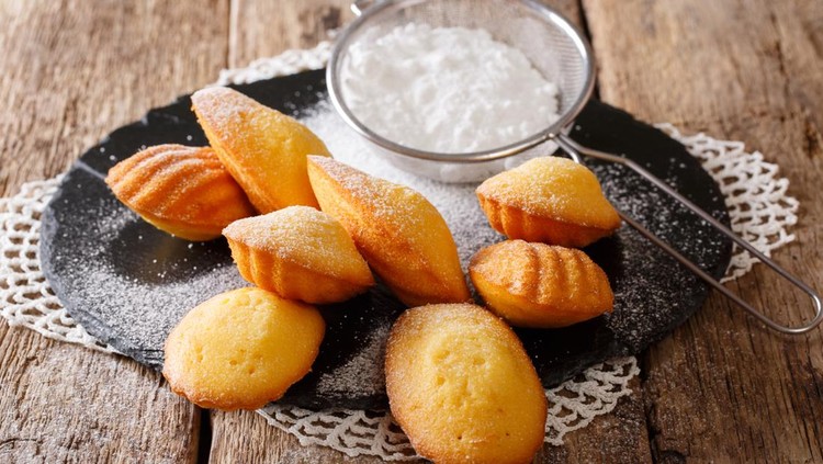 Ilustrasi kue madeleine