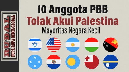 RUDAL: 10 Anggota PBB Tolak Akui Palestina, Mayoritas Negara Kecil