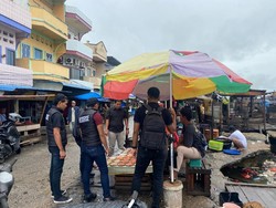 Antisipasi Rabies, Polres Meranti Monitoring Peredaran Daging Anjing di Pasar