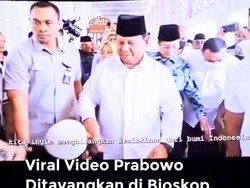 Video Prabowo Ditayangkan di Bioskop, Ini Kata Istana