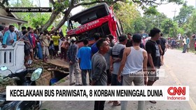 VIDEO: Kecelakaan Bus Pariwisata di Probolinggo, 8 Orang Tewas