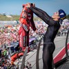 Balas Ejekan, Marquez Selebrasi GOAT Messi di MotoGP San Marino