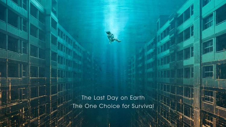 Poster film Korea terbaru Netflix 2025 The Great Flood diperankan Kim Da Mi dan Park Hae Soo.