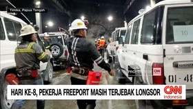 VIDEO: Hari ke-8, Pekerja Freeport Masih Terjebak Longsor