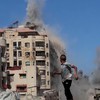 VIDEO: Detik-detik Serangan Israel Hancurkan Gedung Hunian Warga Gaza