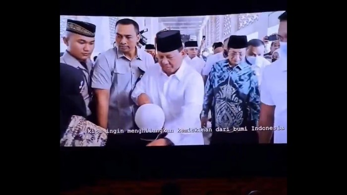 Viral di Medsos, Ini Isi Video Program Prabowo-Gibran yang Ditayangkan di Bioskop