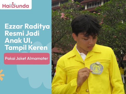 Ezzar Raditya Resmi Jadi Anak UI, Tampil Keren Pakai Jaket Almamater