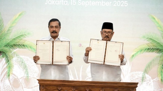 Kemenimipas & Bappenas Garap Hilirisasi Kelapa Sambut Ketahanan Pangan Menteri Imipas Agus Andrianto menyampaikan bahwa pihaknya telah mempersiapkan 360.700 pohon untuk didistribusikan ke seluruh Indonesia.