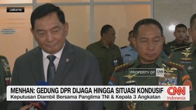 VIDEO: Menhan: Gedung DPR Dijaga Hingga Situasi Kondusif
