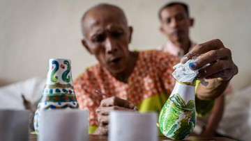 FOTO: Terapi Vokasional untuk Pemulihan Mental Pasien RSJ di Surakarta