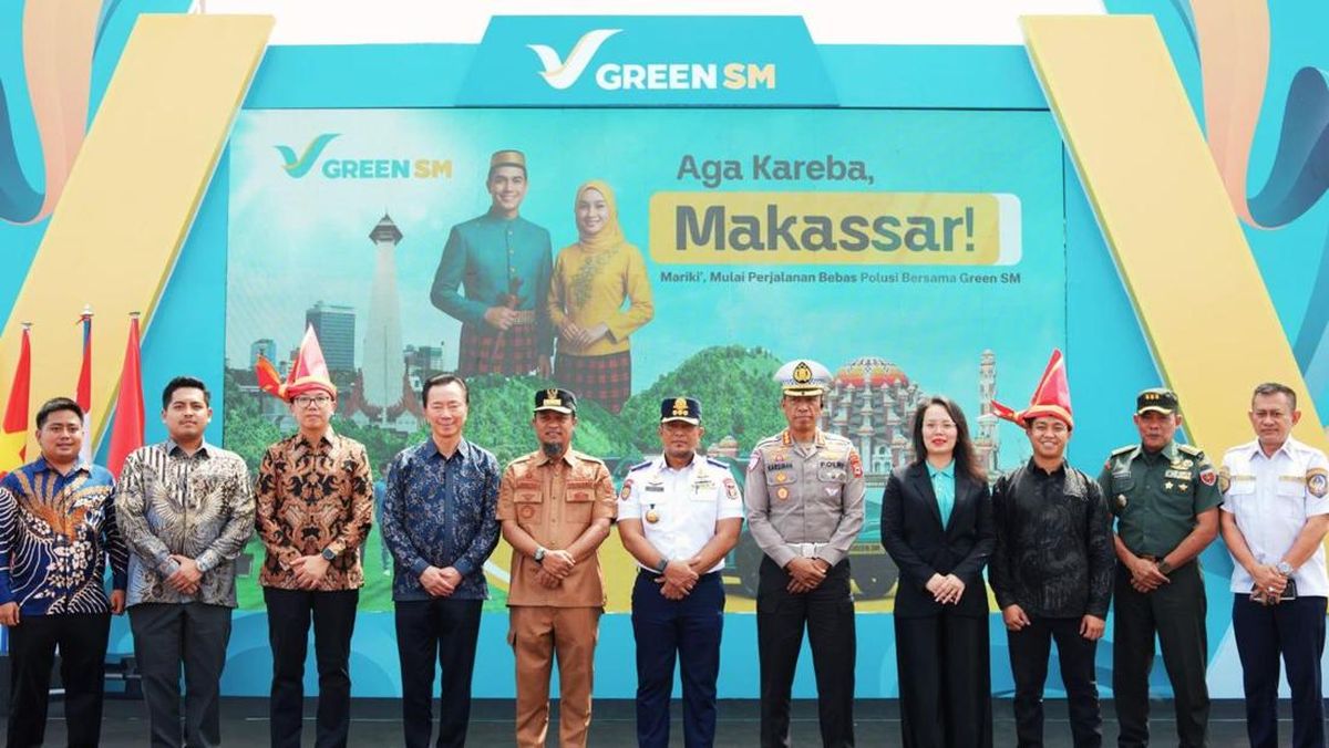 Green SM Resmikan Layanan Taksi Listrik di Makassar, Jadi yang Pertama