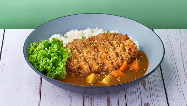 Ilustrasi ayam katsu