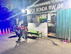 Polresta Pekanbaru Patroli Jaga Malam Bareng Satkamling