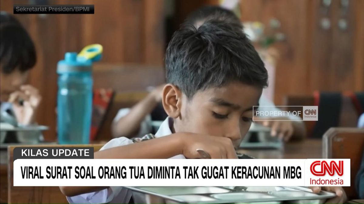 VIDEO: Viral Surat Soal Orang Tua Diminta Tak Gugat Keracunan MBG