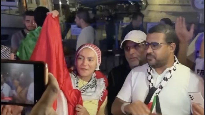 Wanda Hamidah berangkat berlayar ke Gaza, Selasa (16/9) malam, waktu Tunisia.
