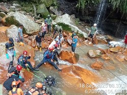 Jasad Pria Nyangkut di Curug Seribu Bogor Diduga Warga yang Hilang 9 Hari