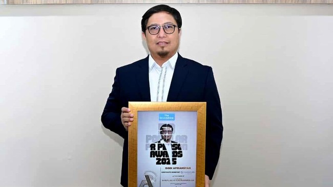 Corporate Secretary PT Jasa Raharja (Persero), Dodi Apriansyah berhasil meraih penghargaan PR Persons Awards 2025.