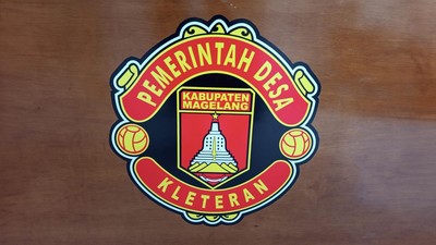 Logo Desa Kleteran di Magelang viral karena mirip logo Manchester United (MU). Apa alasan logo desa dibuat mirip MU?