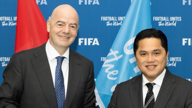 Ucapan Selamat Presiden FIFA ke Erick Thohir yang Dilantik jadi Menpora