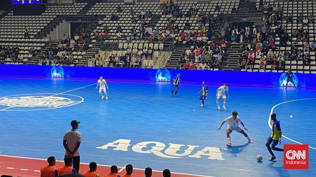 Indonesia Unggul 5-0 atas Tanzania di Babak I Timnas Futsal Indonesia sementara unggul 5-0 melawan Tanzania di babak pertama pda laga perdana Four Nations Cup 2025 di Basket Hall GBK, Jakarta, Kamis (18/9).