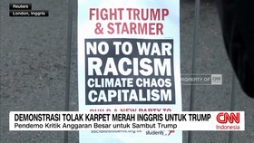 VIDEO: Demonstrasi Tolak Karpet Merah Inggris untuk Trump