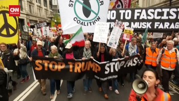 VIDEO: Ribuan Orang di London Tolak Kedatangan Donald Trump ke Inggris