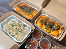 Lezatnya Dimsum Kaki Lima Hits dengan Topping Spicy Mayo dan Mayo Jepang