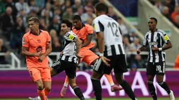 FOTO: Rashford Menggila, Barcelona Hajar Newcastle