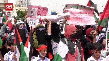 VIDEO: Ribuan Siswa di Pakistan Gelar Aksi Solidaritas untuk Gaza