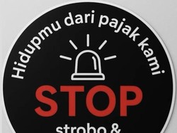 Muncul Imbauan Pasang Stiker Tolak Tut Tut Wuk Wuk, Begini Wujudnya