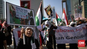 Aksi Bela Palestina Desak Prabowo Ambil Peran Setop Genosida Israel