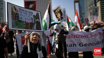 Aksi Bela Palestina Desak Prabowo Ambil Peran Setop Genosida Israel