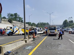 Kecelakaan Beruntun di Tol Cipularang, Satu Orang Luka Berat