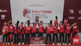 PB Djarum Juara Putra U-15 di Polytron Superliga Junior 2025