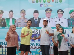 Polres Inhu Gaungkan Green Policing di Car Free Day Jalan Sudirman