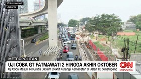 VIDEO: Uji Coba GT Fatmawati 2 Diperpanjang hingga Akhir Oktober