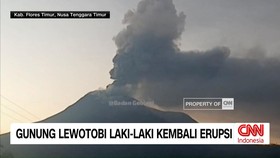 VIDEO: Gunung Lewotobi Laki-Laki Kembali Erupsi