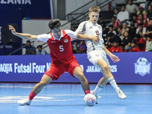 FOTO: Timnas Indonesia Ditekuk Latvia di Futsal Four Nations Cup 2025