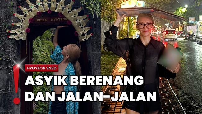 Makin Nyaman, Hyoyeon Dikira Punya Vila-Payungan Kardus di Bali