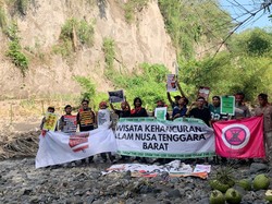 Biang Kerok Krisis Air, Pemuda-Mahasiswa Geruduk Galian C di Lombok Timur