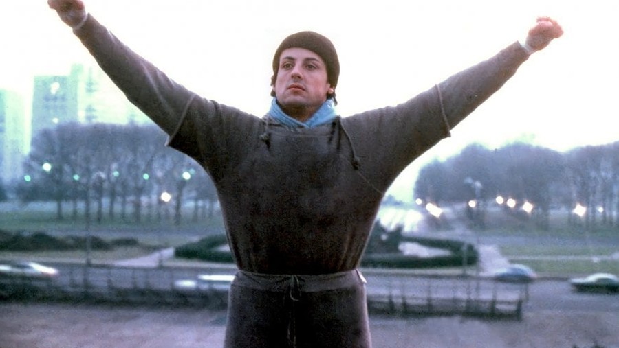 Cuplikan salah satu adegan ikonik di film Rocky&period;