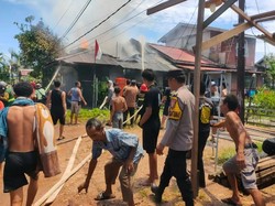 Istri Minggat Usai Cekcok, Suami di Kubu Raya Bakar Kasur hingga Rumah Hangus
