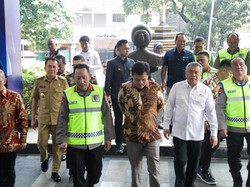 Kapolri-Menhub-Ketua Komisi III DPR Hadiri Syukuran Hari Lalu Lintas Bhayangkara ke-70