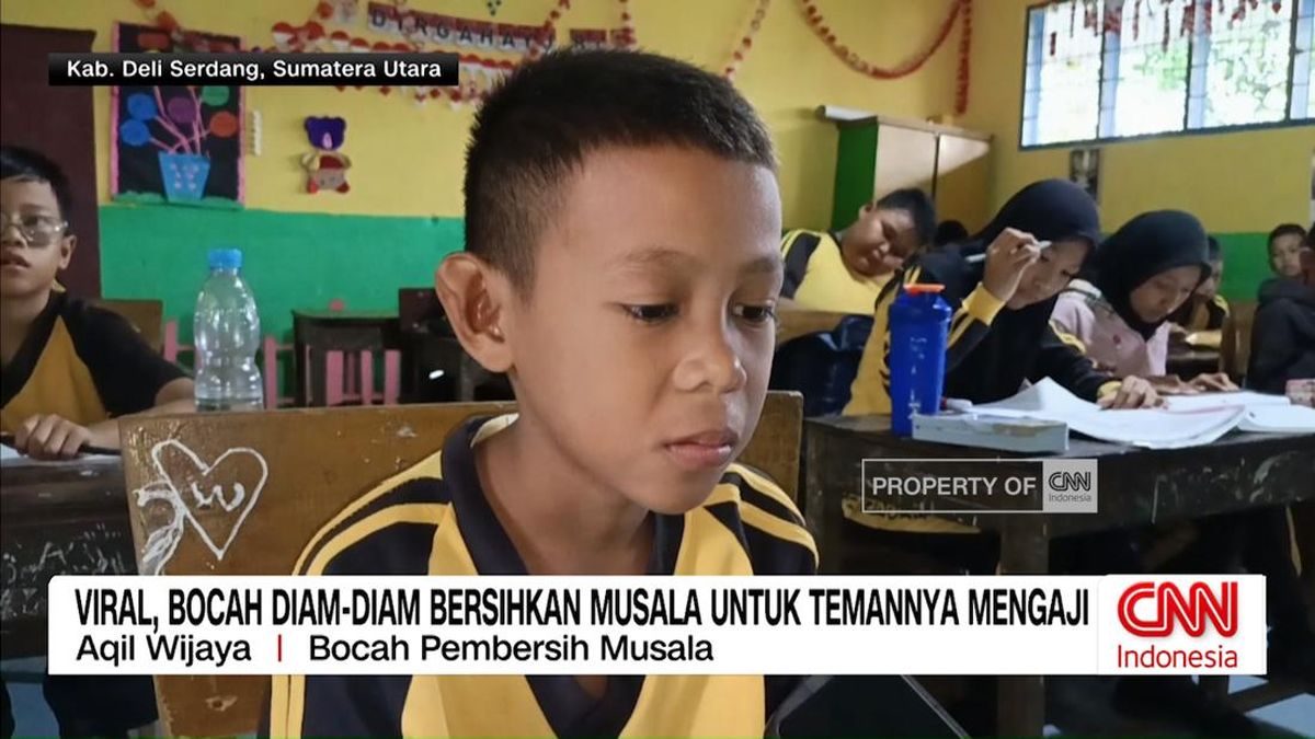 VIDEO: Viral, Bocah Diam-Diam Bersihkan Musala untuk Temannya Mengaji