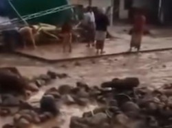 3 Orang Hilang-Tiga Rumah Terbawa Arus Saat Banjir Bandang Terjang OKU Selatan