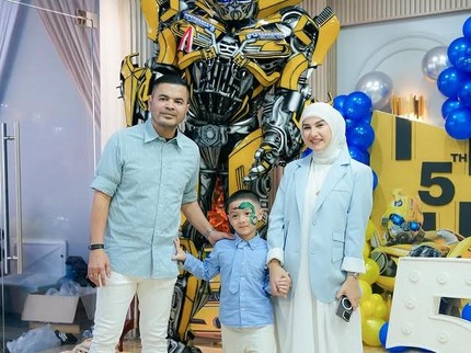 Momen Ultah ke-5 Air Anak Irish Bella, Dirayakan bareng Ayah dan Kakak Sambung